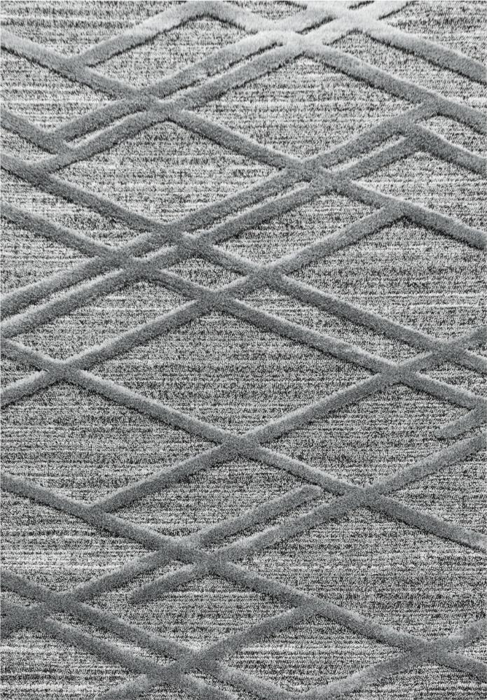 Hochflor Teppich Pepe rechteckig - 120x170 cm - Grau Bild 1