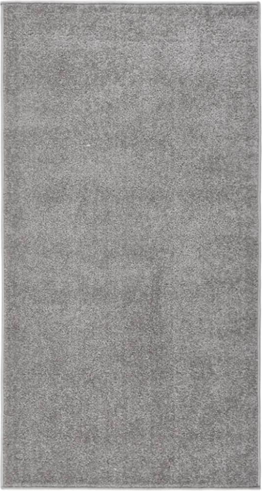 vidaXL Teppich Kurzflor 80x150 cm Grau 340313 Bild 1