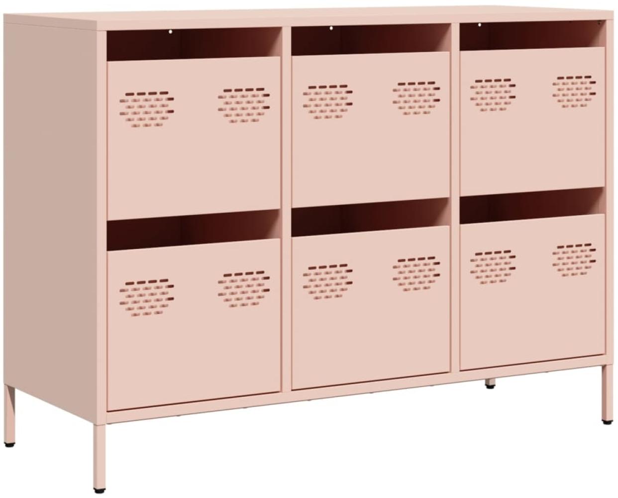 vidaXL Sideboard Rosa 101,5x39x73,5 cm Kaltgewalzter Stahl 851263 Bild 1