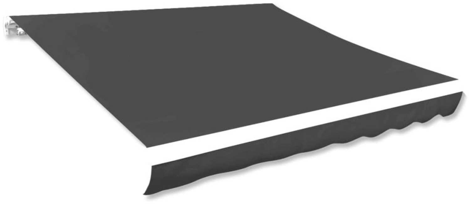 DOTMALL Markise Markisenbespannung Canvas Anthrazit 500x300 cm Bild 1