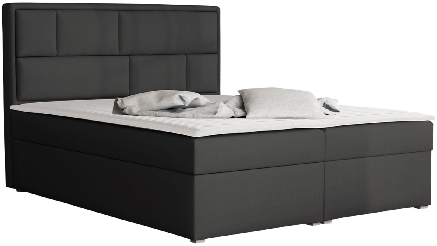 Boxspringbett Deco Box, Dunkelgrau, 180x200 cm Bild 1