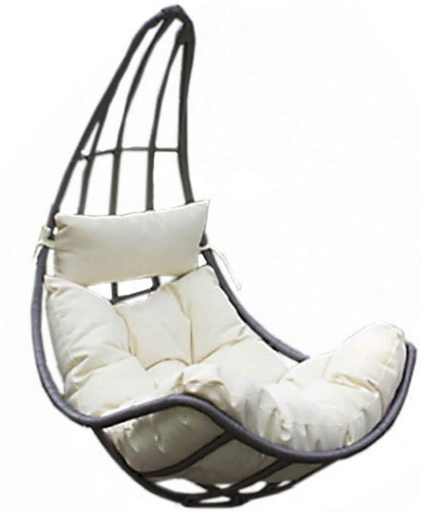 HOME DELUXE Polyrattan Hängesessel Korb CAMA - Grau Bild 1