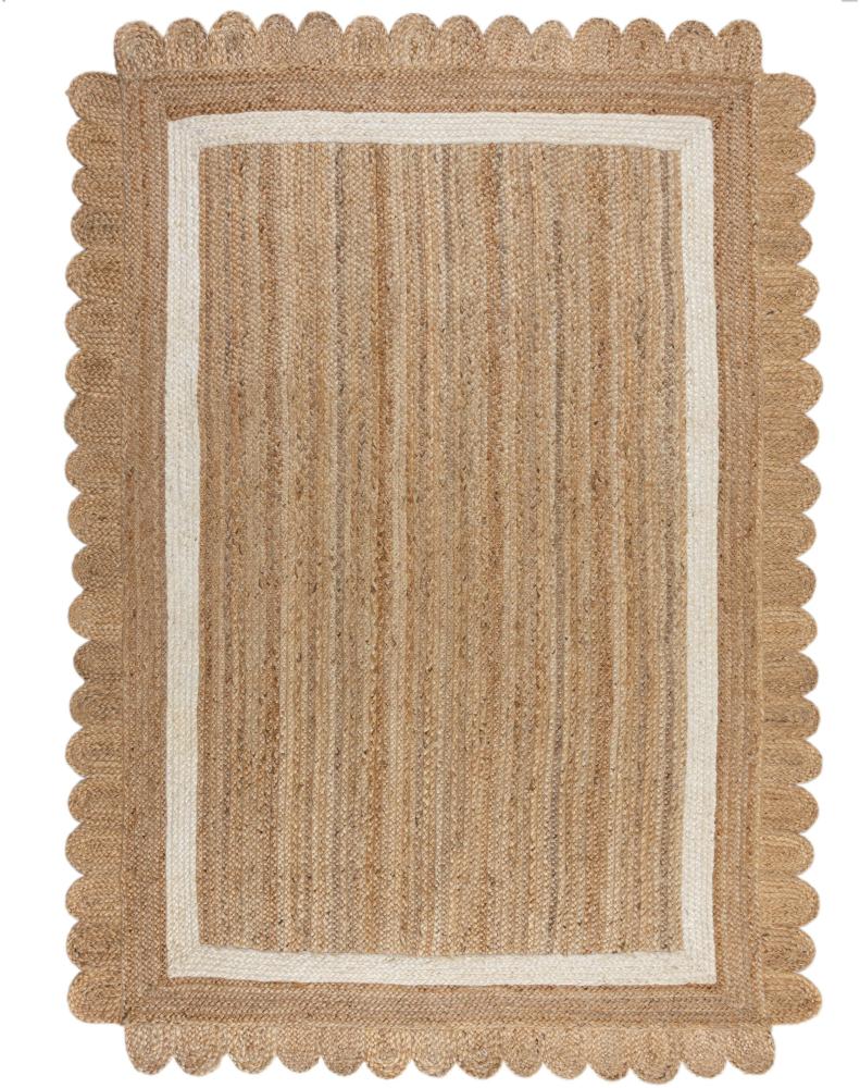 KADIMA DESIGN Teppich Handarbeit Jute Teppich Grace, 100% Nachhaltig, Rechteckig, Höhe: 7 mm, Poldichte: 3000 g/qm, Pflegeleicht, Küchenteppich, Kurzflor Bild 1