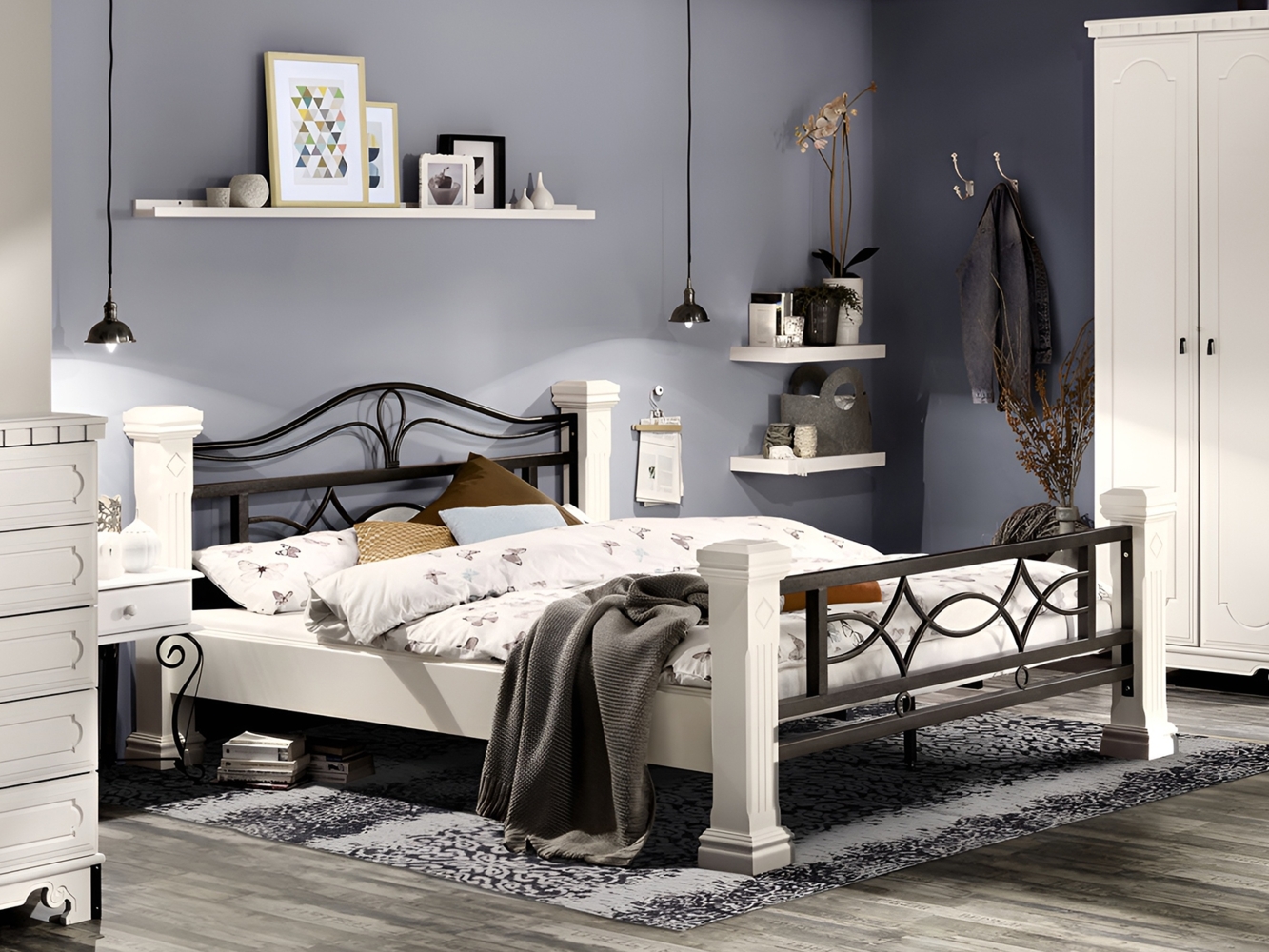Bett Byzanz 140x200 weiß Bild 1