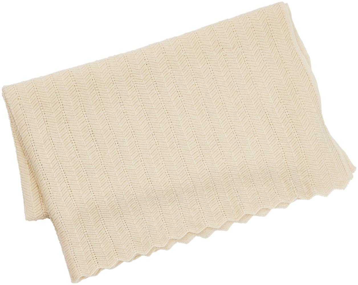 Smallstuff Strickdecke Off-White Beige Bild 1