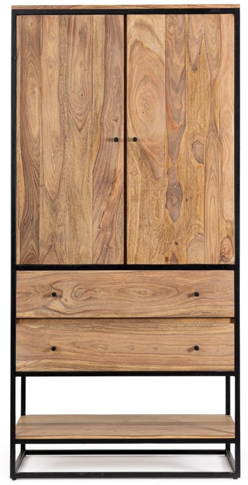 Schrank Nartan aus Sheesham-Holz, 90 cm Bild 1