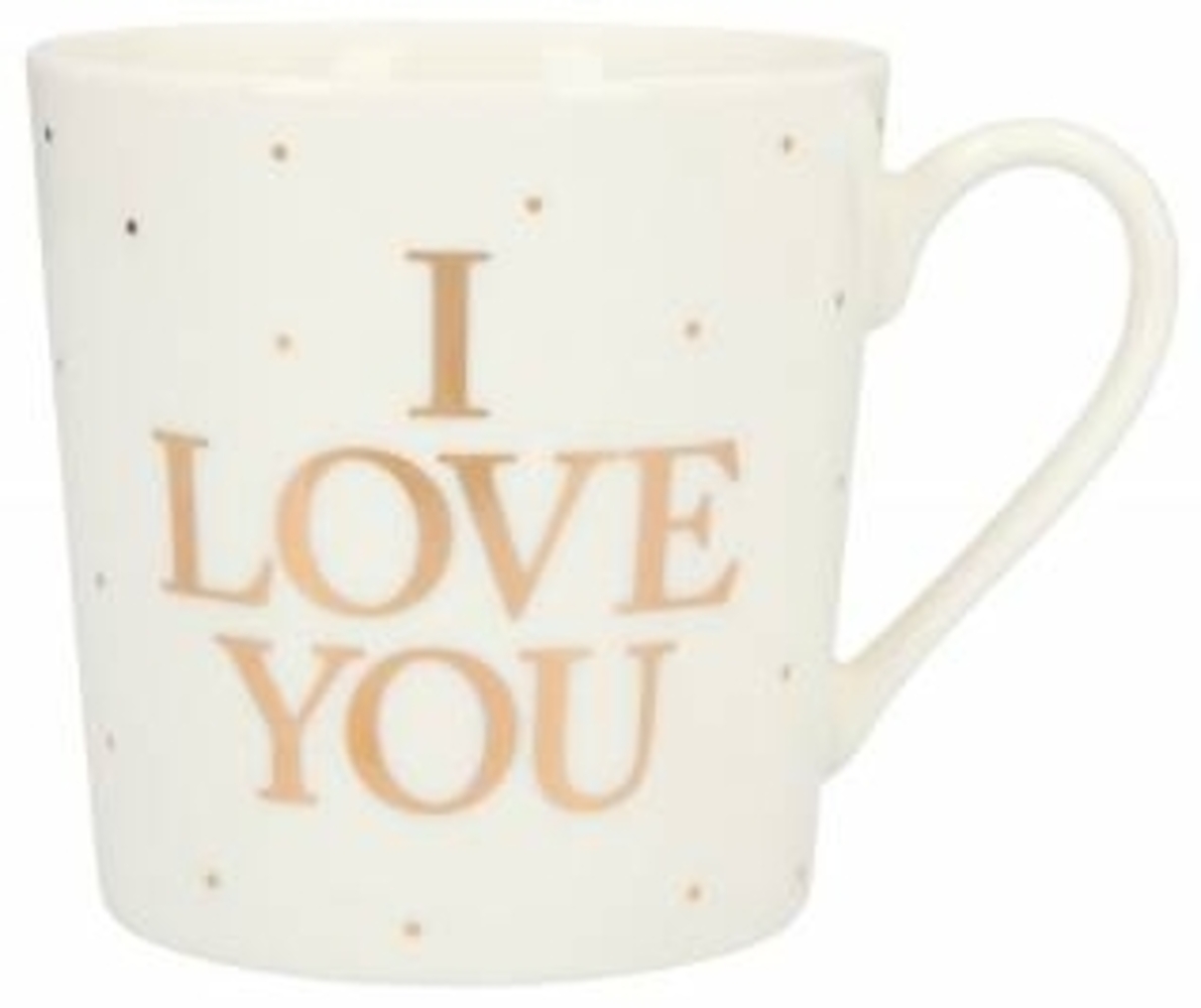 Depesche Porzellan Becher I Love you Bild 1