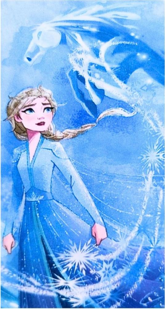 Disney Frozen Badetuch Elsa, Baumwolle, Kinder Strandtuch 70 x 140 cm Bild 1