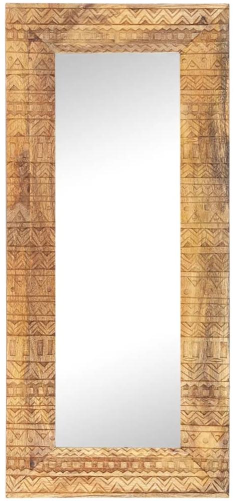 vidaXL Handgeschnitzter Spiegel 110x50x2,5 cm Massivholz Mango 321649 Bild 1