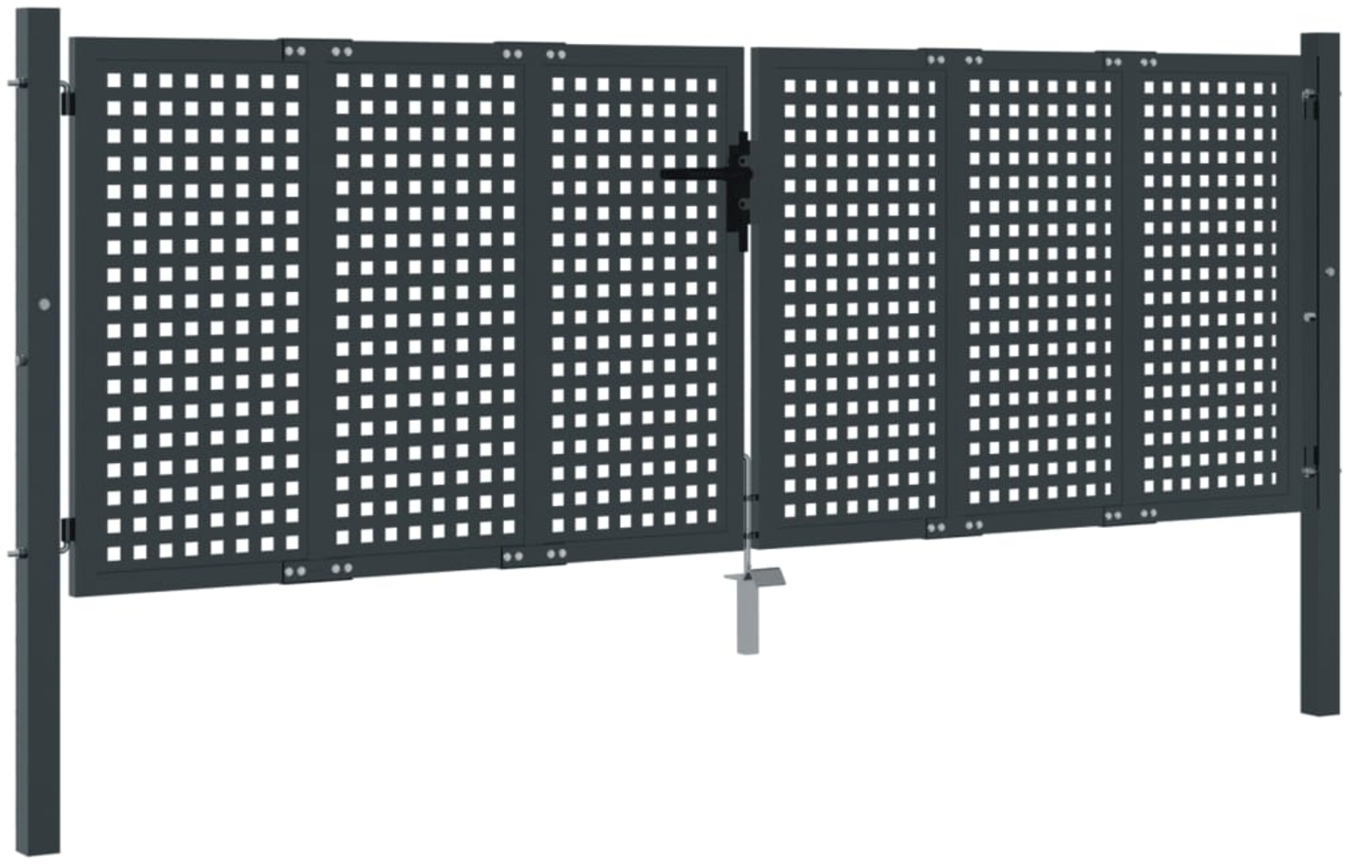 vidaXL Gartentor Anthrazit 300x100 cm Stahl 154566 Bild 1