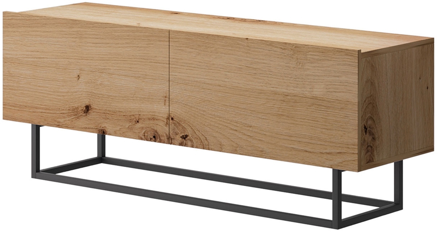 TV-Lowboard Enjoy ENRTV120, Artisan Eiche/Schwarz Bild 1