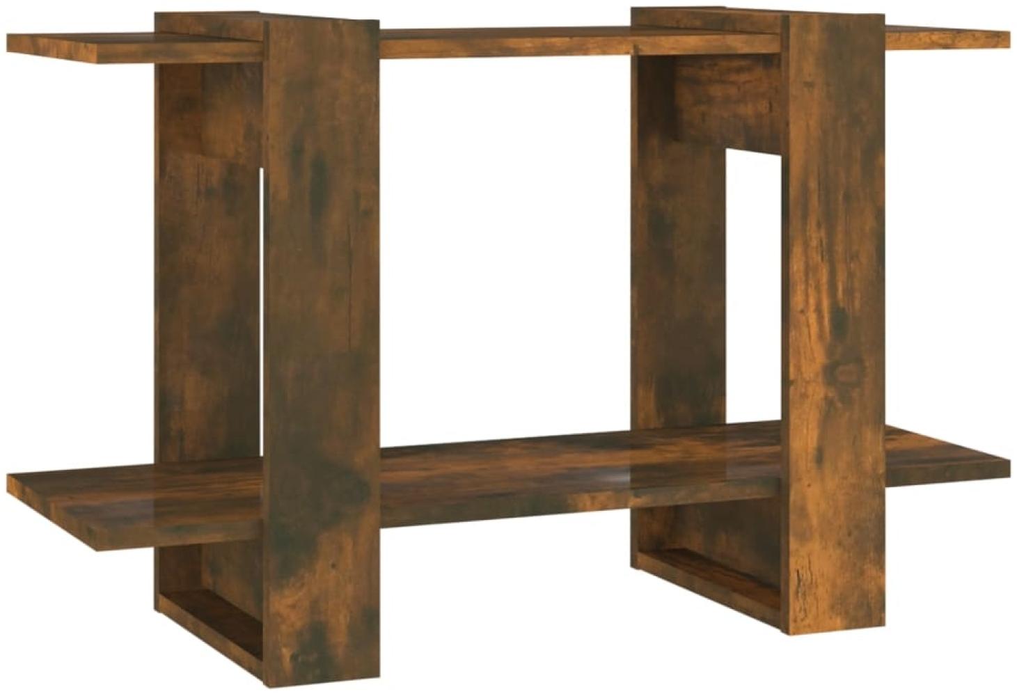 vidaXL Bücherregal/Raumteiler Räuchereiche 80x30x51 cm 813581 Bild 1