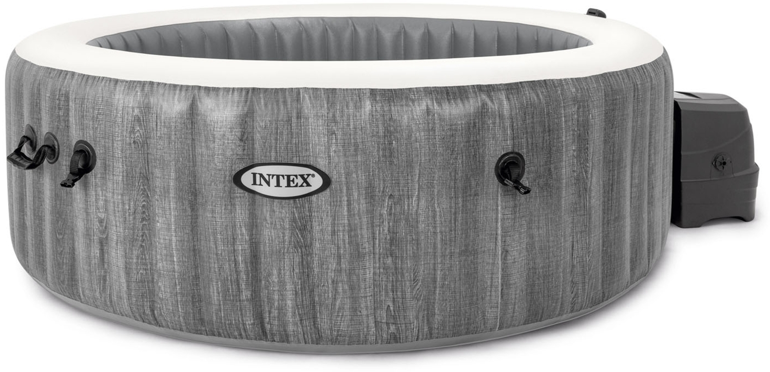 Intex Whirlpool "Pure Spa Bubble Massage Greywood Deluxe", Ø 196x71 cm Bild 1