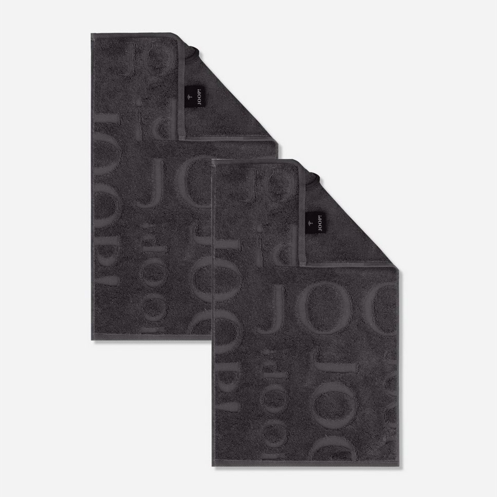 JOOP! Handtuch 2 Stück Joop! Gästetuch Selection 1711-740 anthrazit 30x50, Walkfrottier (Spar-Set, 2-St), 100% Baumwolle Bild 1