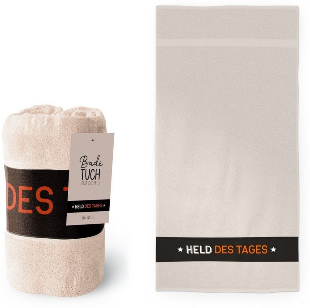 Badetuch Duschtuch Handtuch 70x140 la vida Geschenk für Dich :-) MANNTASTISCH Held 379304 Bild 1