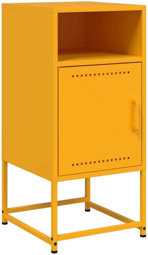 vidaXL Nachttisch Senfgelb 36x39x78 cm Stahl 846572 Bild 1