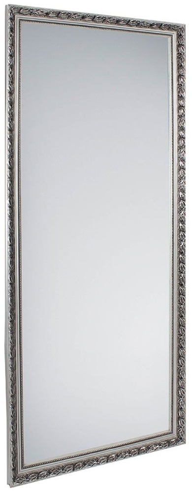 Rahmenspiegel Sonja, Glas, Holz, Silber, Verspiegelt Bild 1