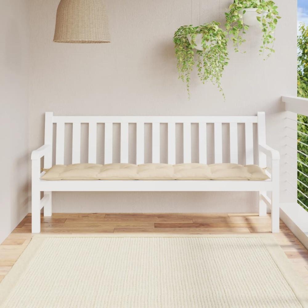 vidaXL Gartenbank-Auflage Beige 180x50x7 cm Oxford-Gewebe 314971 Bild 1