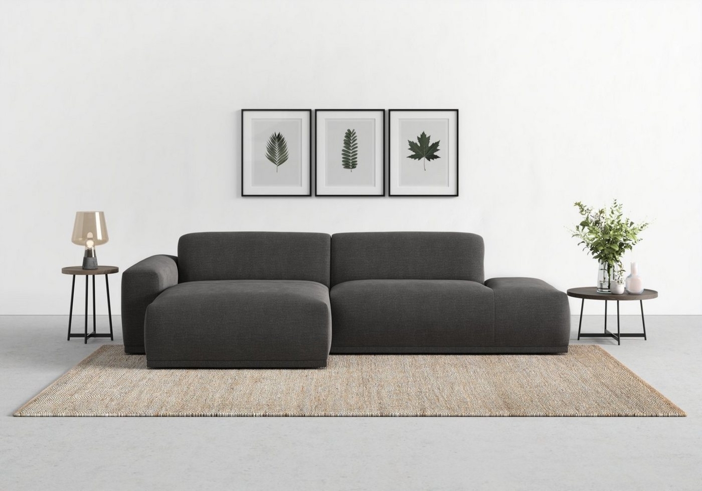 TRENDMANUFAKTUR Ecksofa Braga, mit hochwertigem Kaltschaum, L-Form, in Cord erhältlich, 2 Teile, modernes Sofa, Couch mit hohem Sitzkomfort, 275/72/160 cm (B/H/T) Bild 1