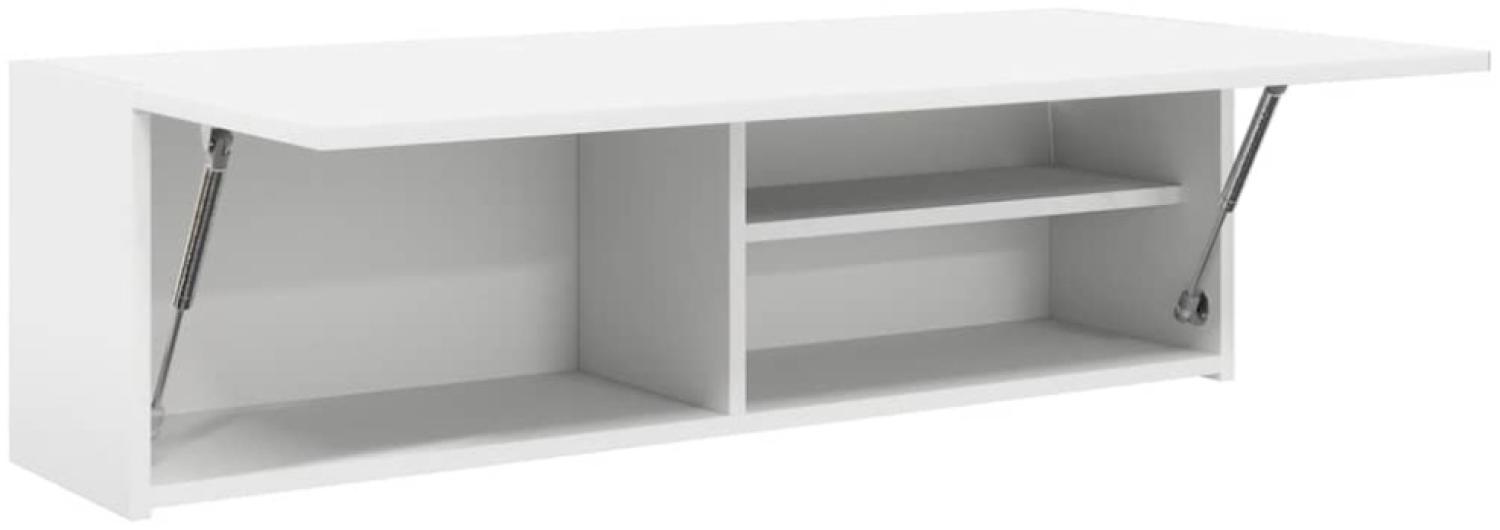 vidaXL Bad-Wandschrank Weiß 100x25x30 cm Holzwerkstoff Bild 1