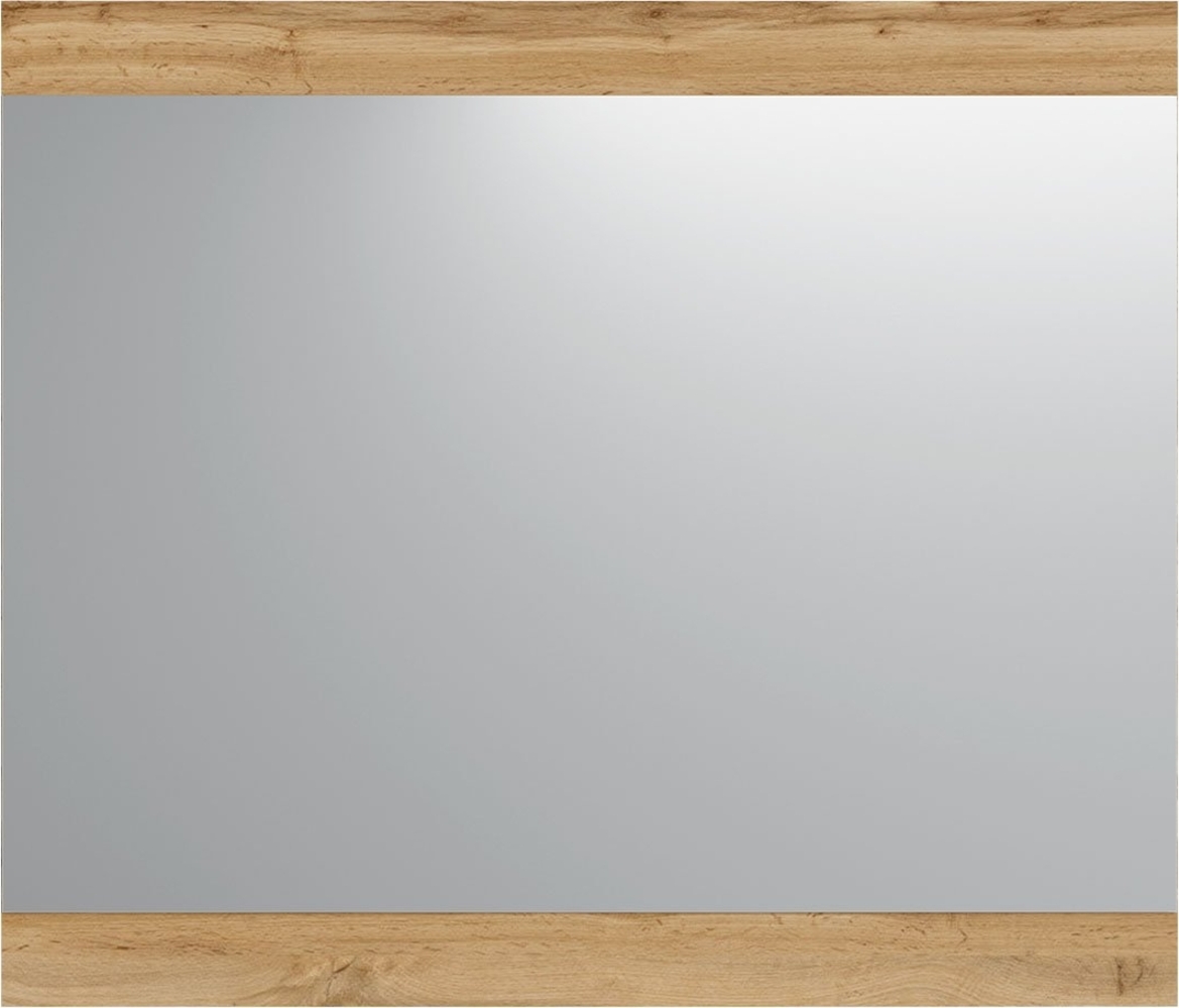 Spiegel Halver / Hola, Holzwerkstoff, Holzfarben, Verspiegelt, 90 x 77 x 2 cm Bild 1