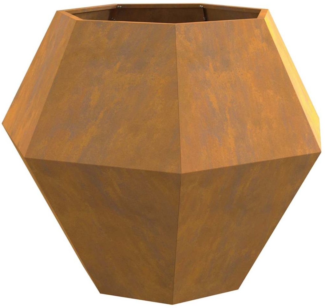 vidaXL Pflanzkübel Rostig 100 x 100 x 80 cm Wetterfeststahl 884036 Bild 1