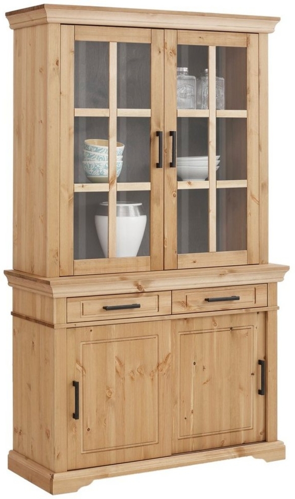 Home affaire Vitrine Anabel aus massiver Kiefer, Breite 110 cm Bild 1