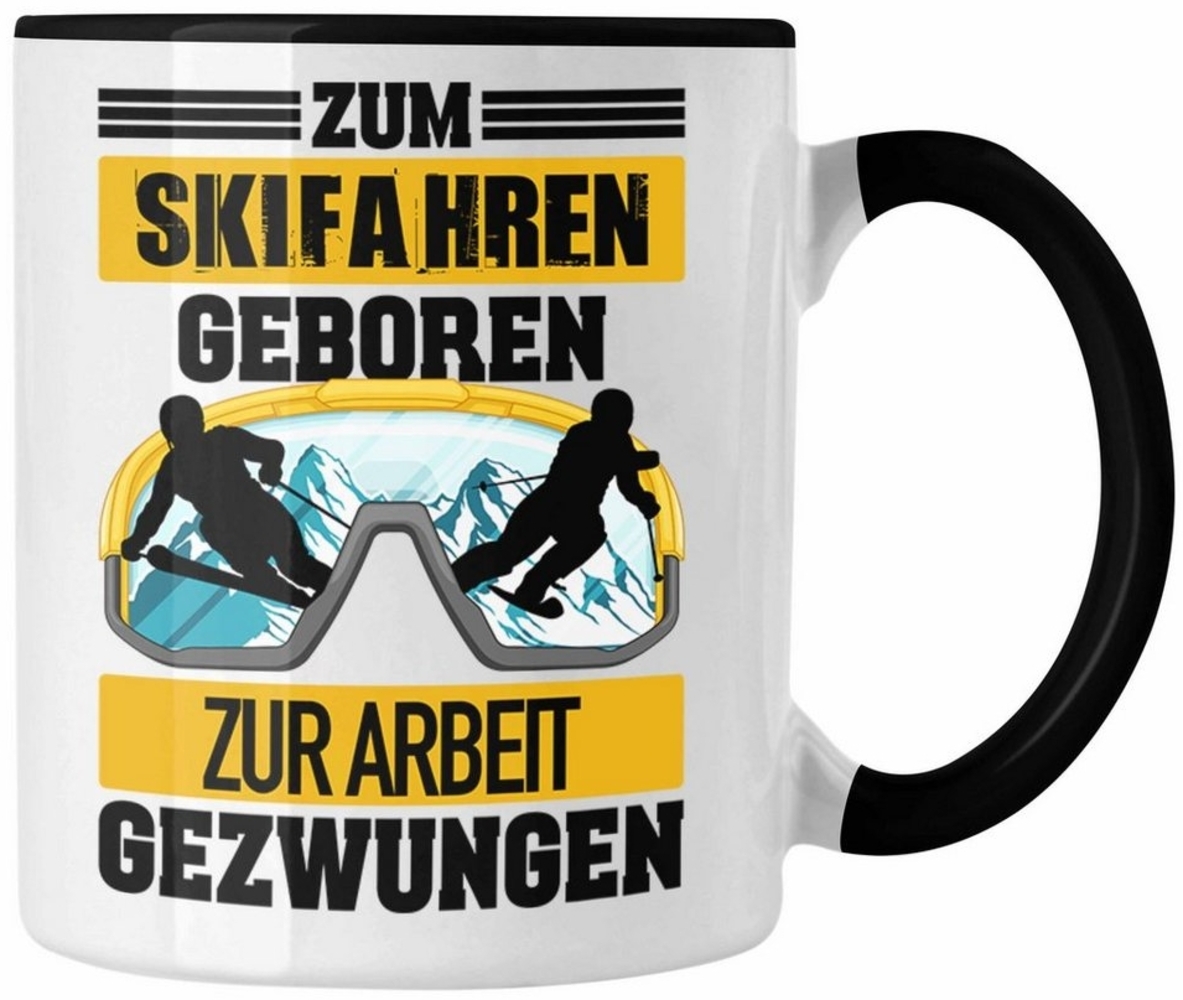 Trendation Tasse Trendation - Ski Fahren Tasse Geschenk Skifahrer Geschenk Tasse Lustig Bild 1