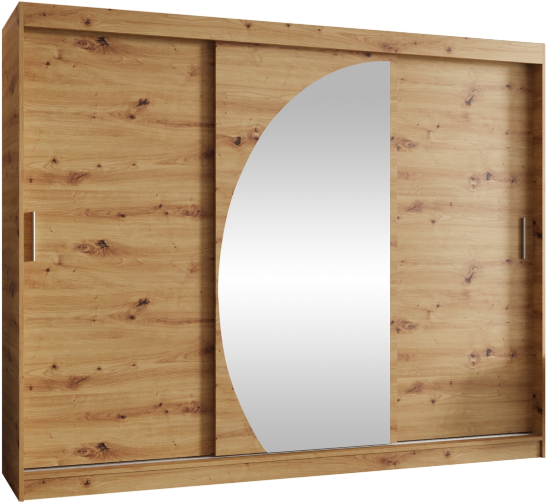 Kleiderschrank Waluri 250 cm (Farbe: Artisan Eiche, mit vier Schubladen) Bild 1