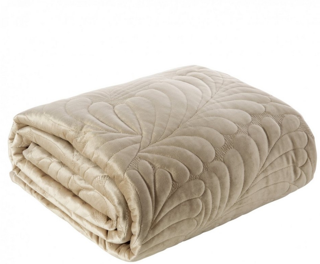 Eurofirany Tagesdecke RIA, Elegante Tagesdecke Velvet Sesseldecke Sofadecke Überwurf Samt Bild 1