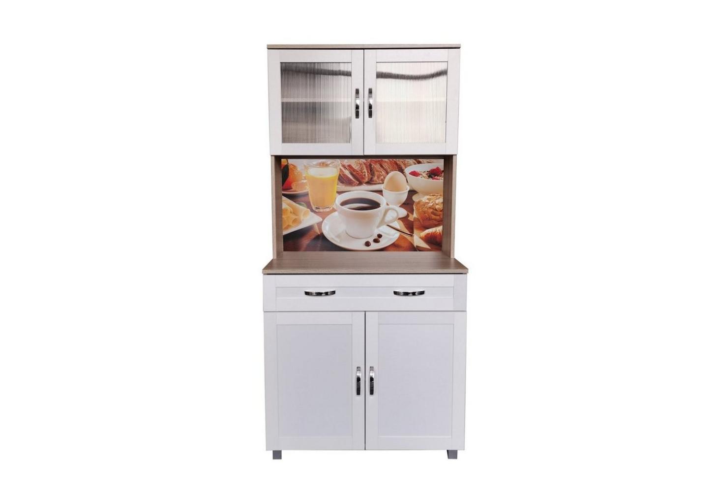 HTI-Line Hochschrank Küchenbuffet Blanca (Stück, 1-St, 1x Schrank Blanca, ohne Dekoration) Küchenschrank Hochschrank Bild 1