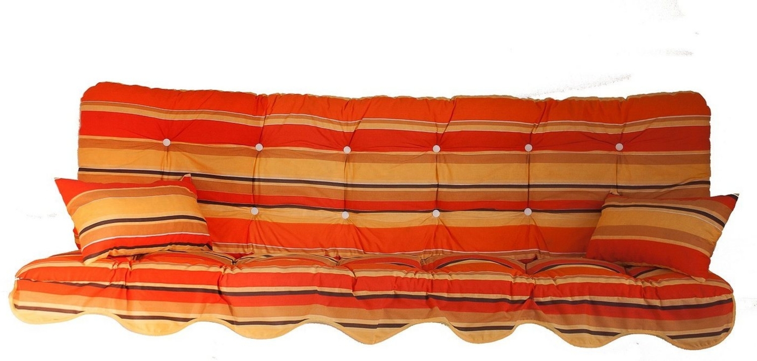 Kühnemuth Auflagekissen Auflagen Set Hollywoodschaukel Sitzkissen 150x50 cm Design 850 Bild 1