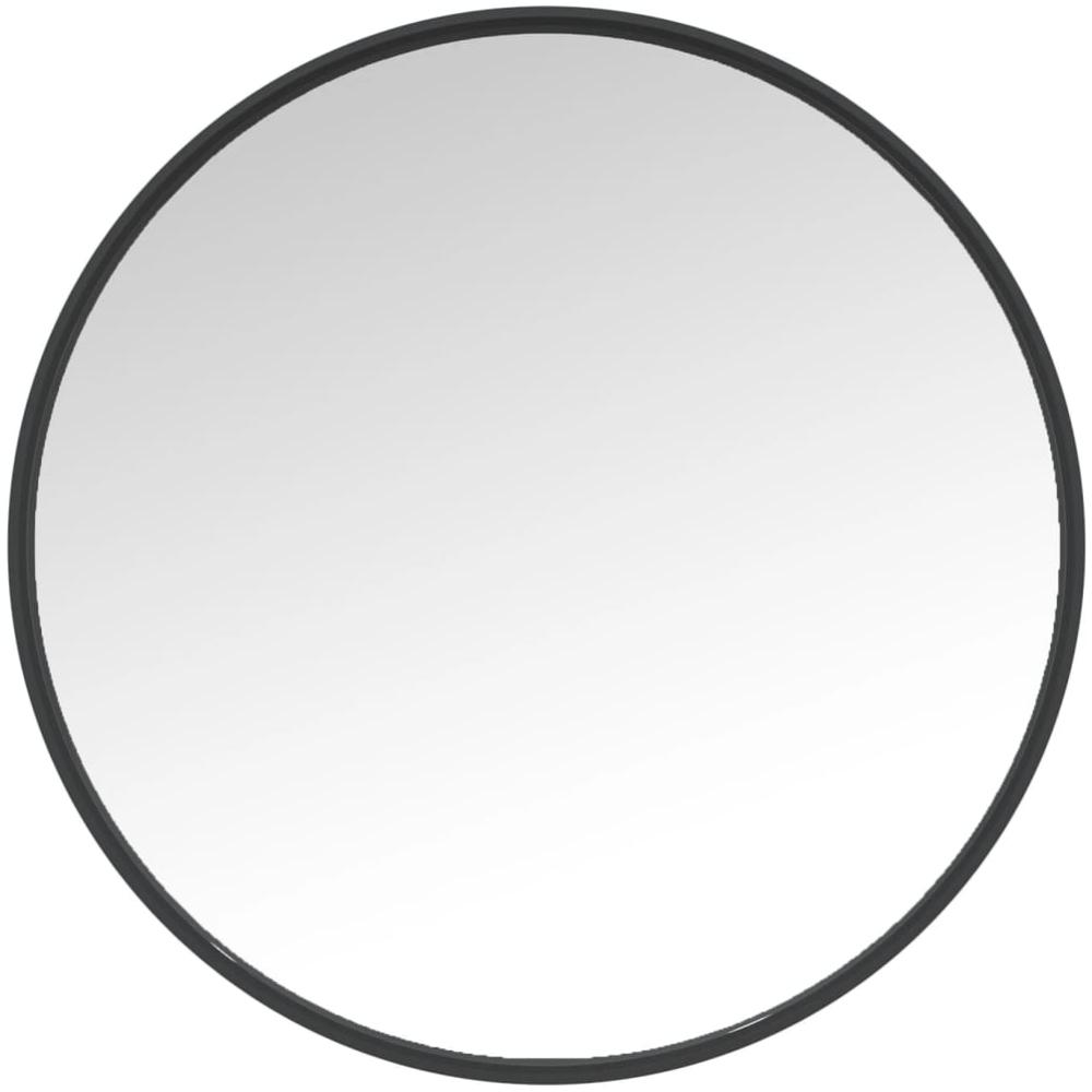 vidaXL Wandspiegel Schwarz 50 cm 322294 Bild 1