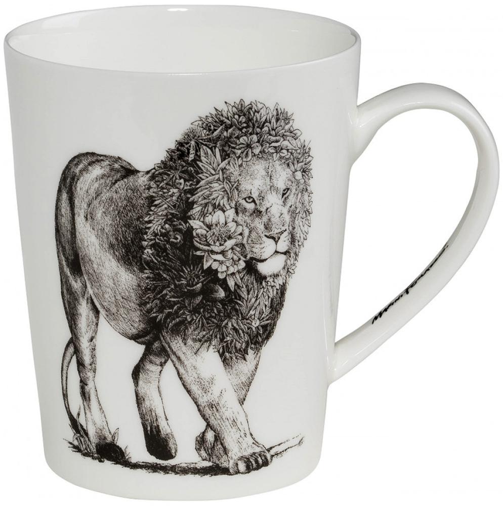 Maxwell & Williams DX0515 Becher 460 ml MARINI FERLAZZO African Lion, Porzellan, in Geschenkbox Bild 1