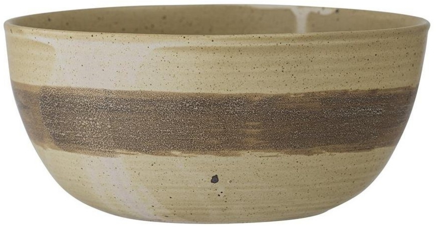 Bloomingville Schale Solange, aus Steingut, Beige, 24 x 11 cm, 2,9 Liter Bild 1