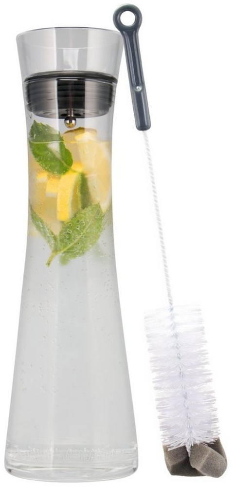 bremermann Karaffe Glaskaraffe AMISA 1,2 Liter, Wasserkaraffe, transparent (schwarz) Bild 1