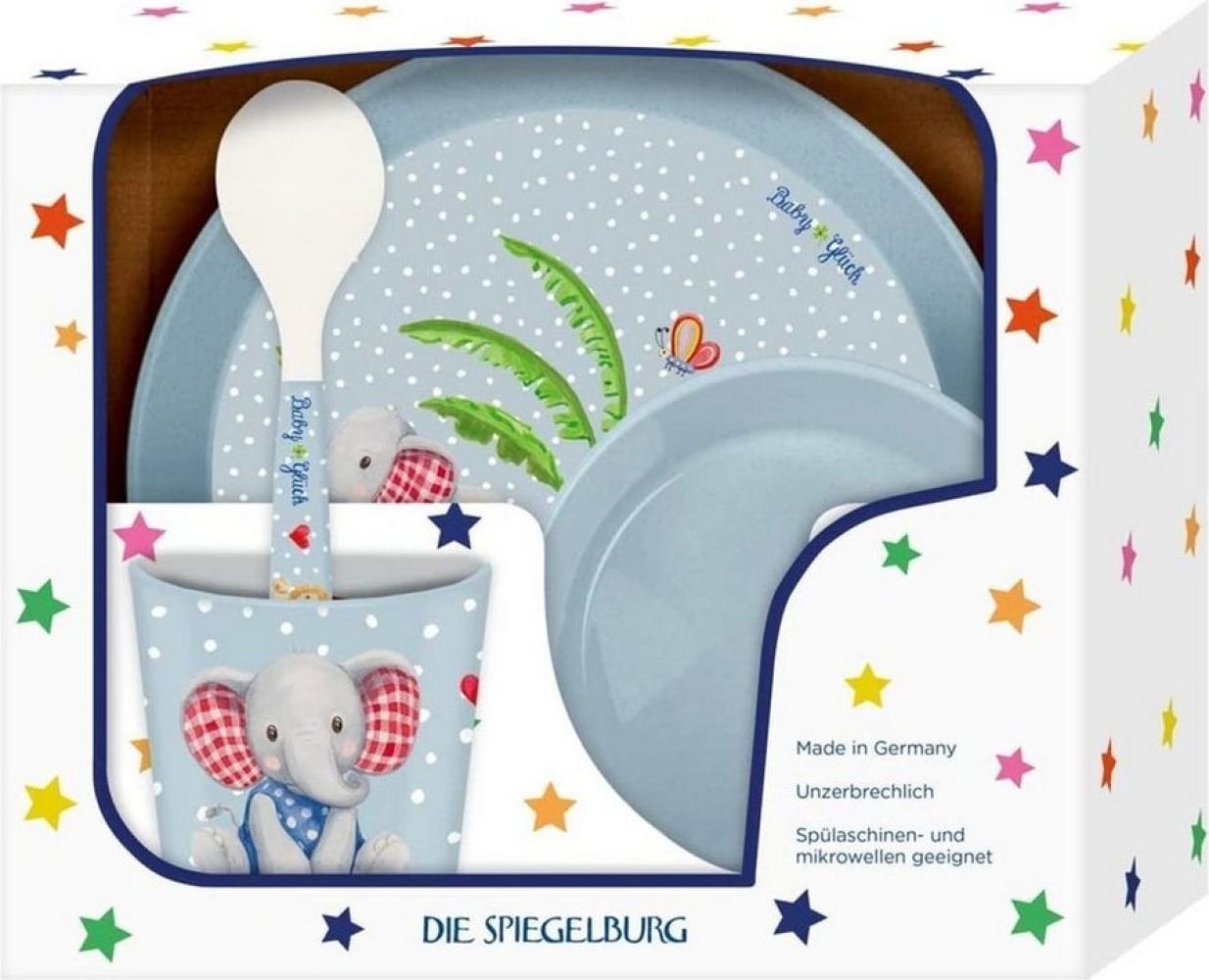 COPPENRATH DIE SPIEGELBURG Kindergeschirr-Set Coppenrath 17787 - Die Spiegelburg - Baby Glück - Geschenkset, 4-teil Bild 1