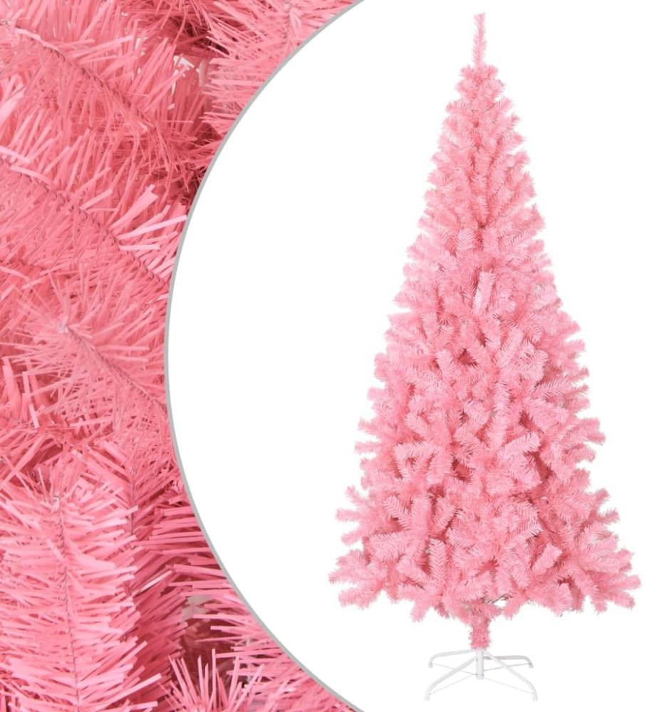 vidaXL Künstlicher Weihnachtsbaum mit Ständer Rosa 180 cm PVC 320998 Bild 1