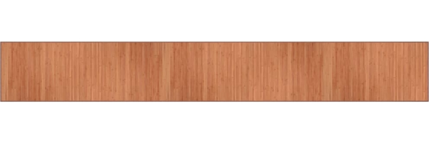 vidaXL Teppich Rechteckig Braun 70x500 cm Bambus 376890 Bild 1