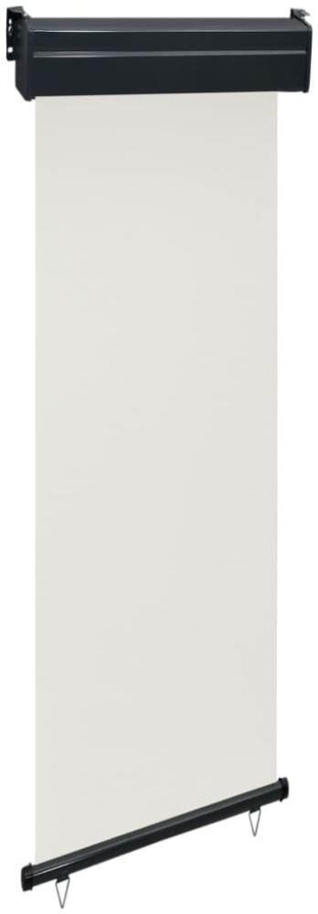 vidaXL Balkon-Seitenmarkise 65x250 cm Creme Bild 1