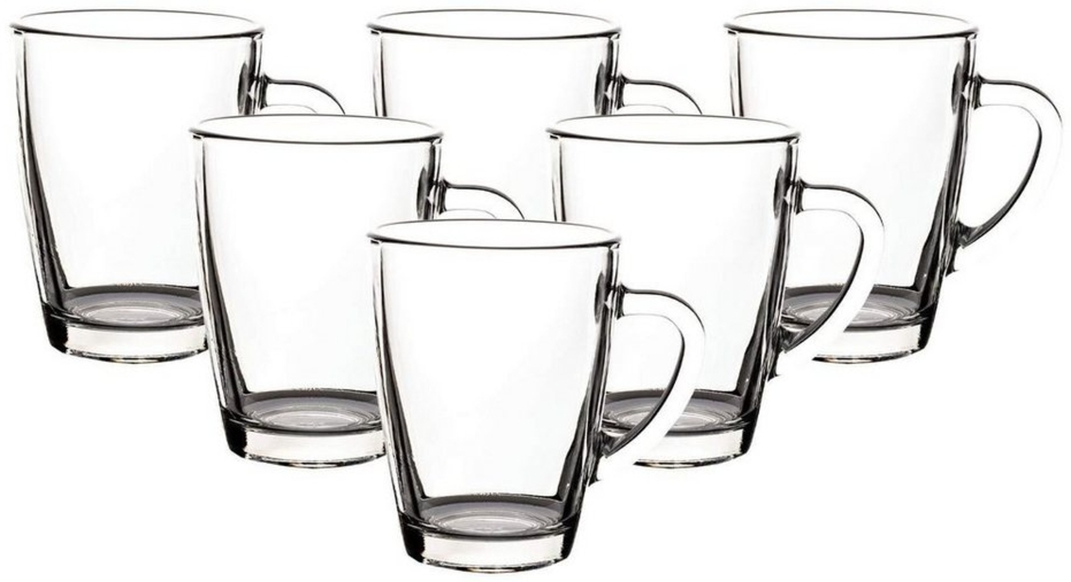 Van Well Kaffeebecher Teebecher Glasbecher 300 ml 6er Set Bild 1