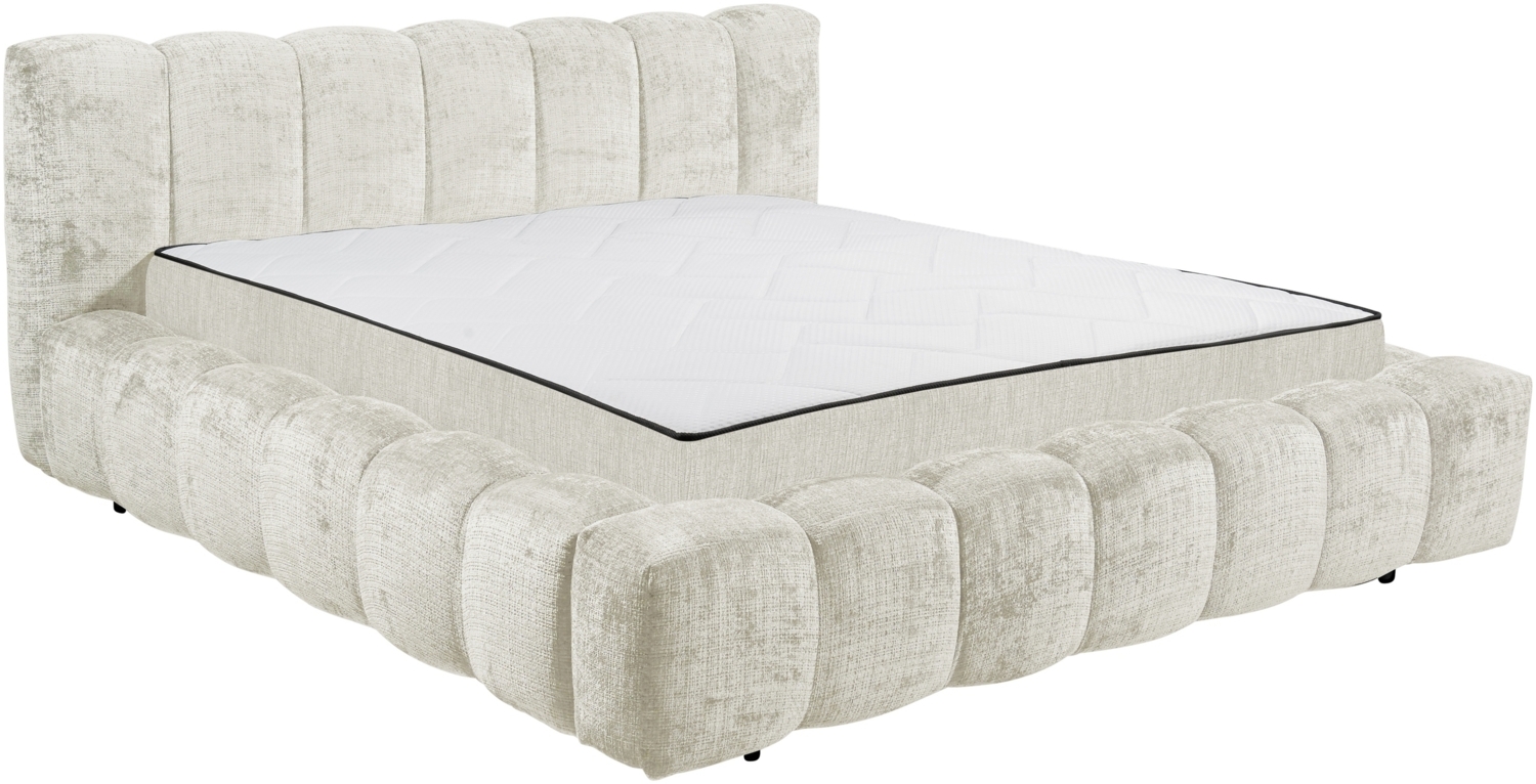 Polsterbett >BEXLEY 9Z< 180x200 cm Liegefläche, Bezug in Ivory - 226x103x245cm (BxHxT) Bild 1