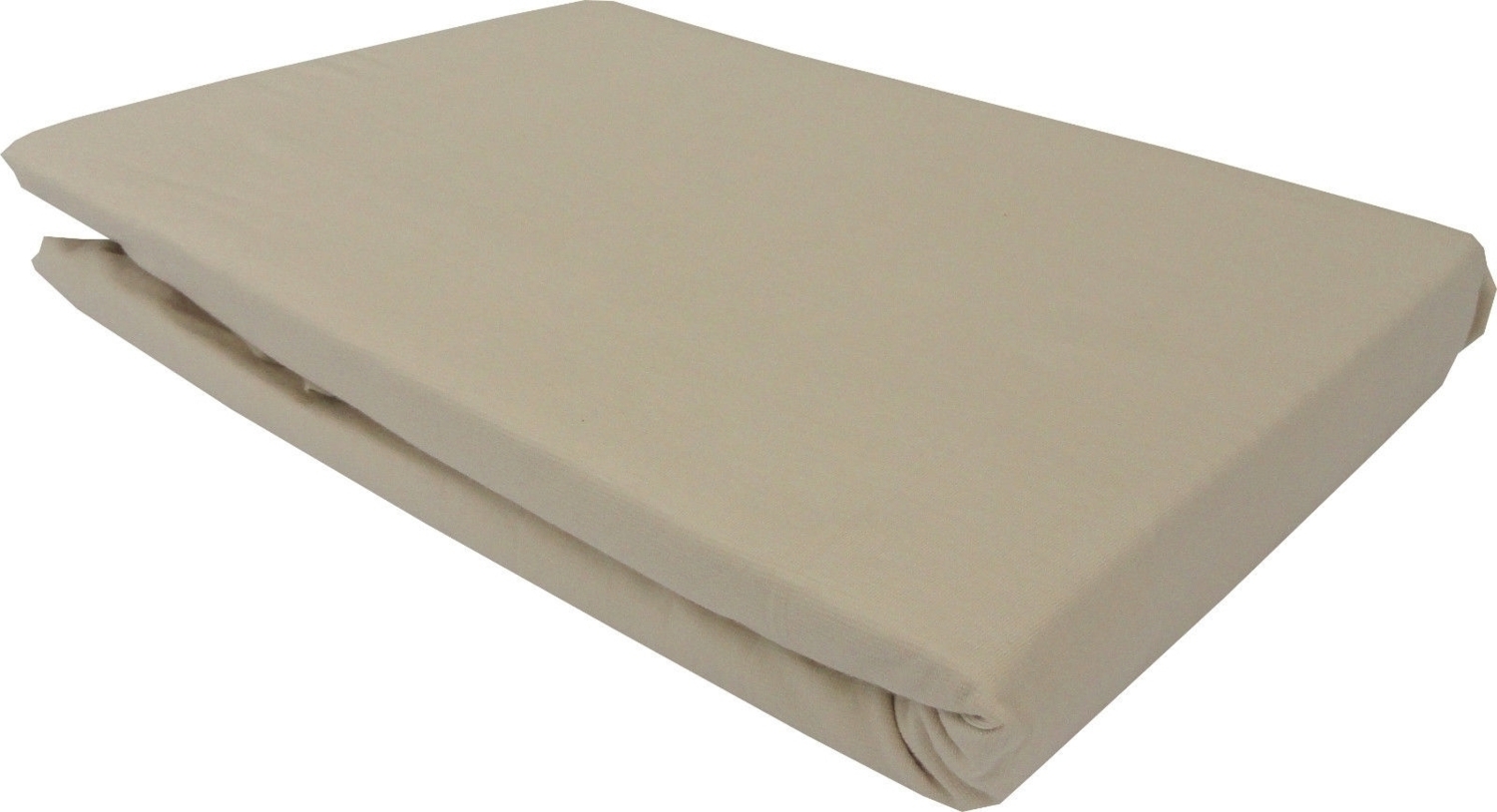 Bettwaesche-mit-Stil Jersey Spannbettlaken beige 200-210x200-210 Bild 1