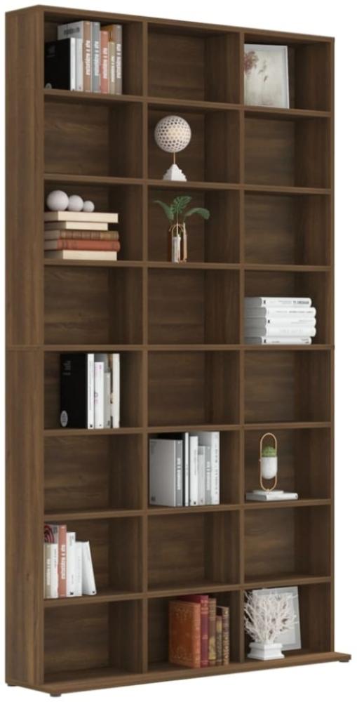 vidaXL CD-Regal Braun Eichen-Optik 102x23x177,5 cm Holzwerkstoff 815092 Bild 1