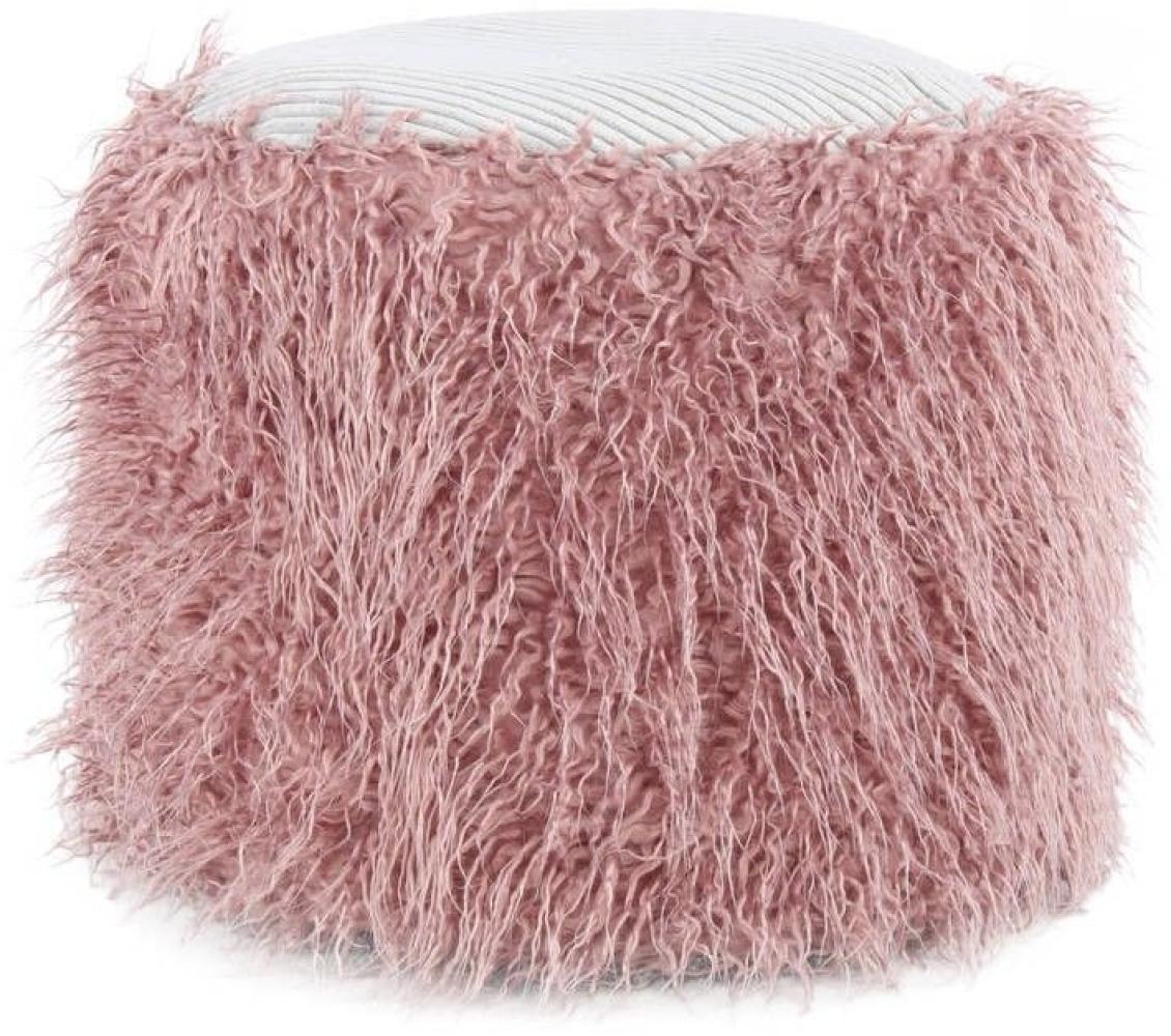 Fellpouf Bobtail 125 Rosa / Grau Bild 1