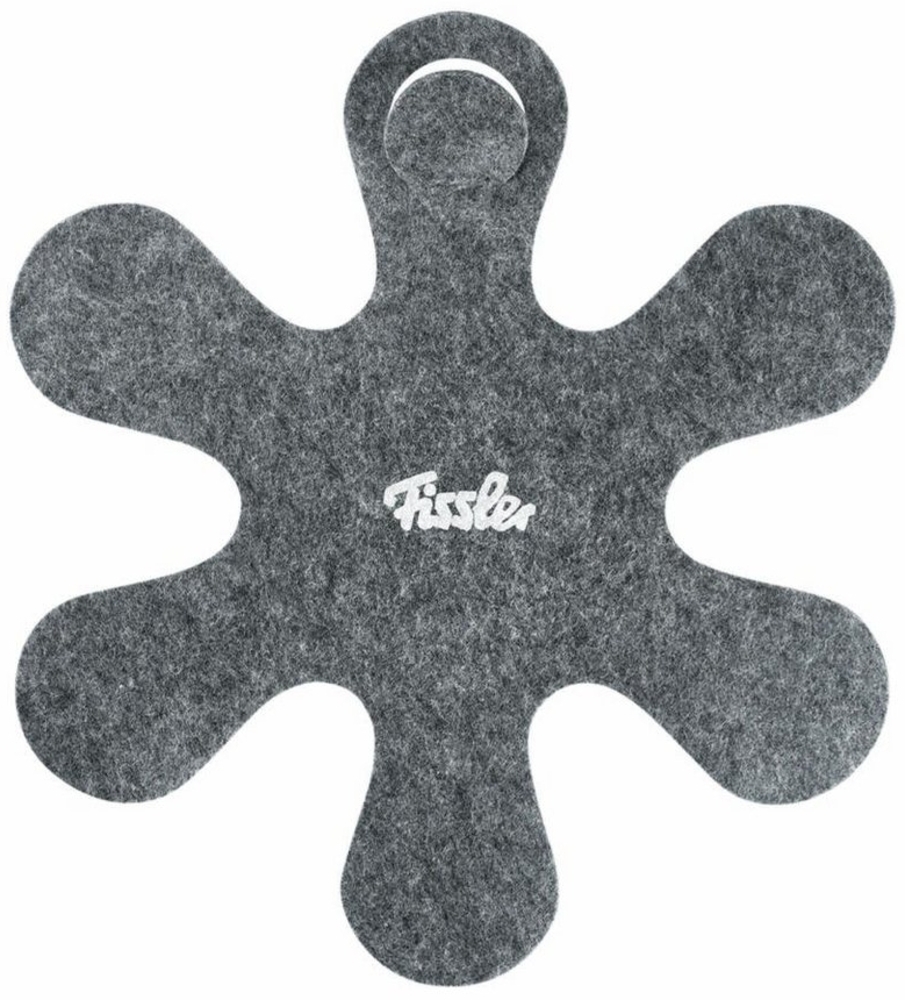 Fissler Pfannenschutz 2er Set, Pfannenschoner, Pfannen-Kratzschutz, Polyesterfilz, Grau, 001 006 02 000 0 Bild 1