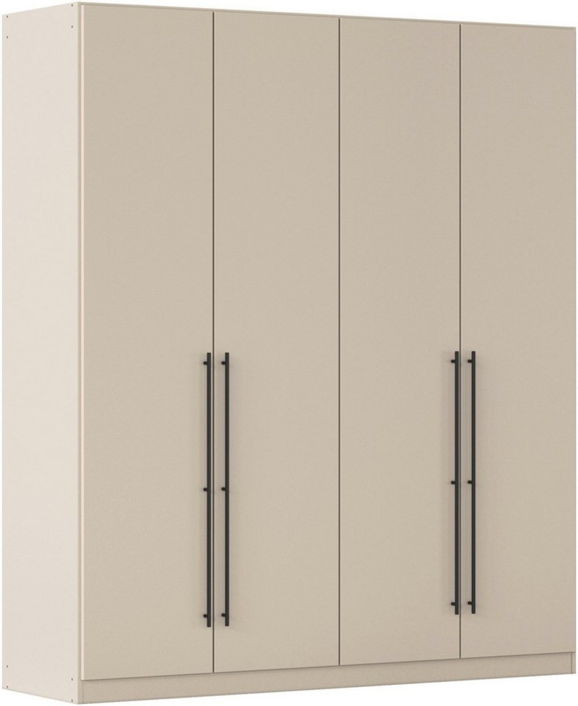 rauch Kleiderschrank Drehtürenschrank Schrank Garderobe Wäscheschrank Schlafzimmer AVOLA (in 3 verschiedenen Ausstattungen BASIC/CLASSIC/PREMIUM) mit hochwertigen Stangengriffen in Schwarz aus Metall MADE IN GERMANY Bild 1