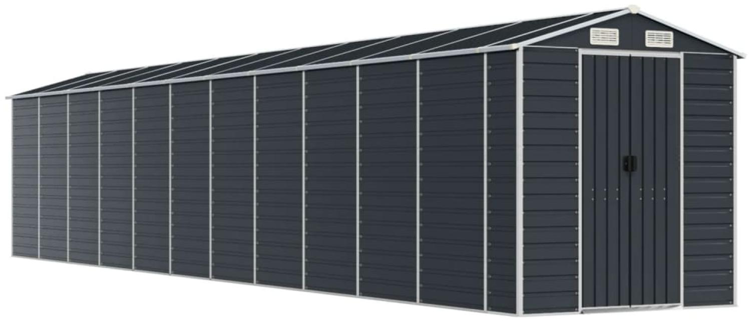 vidaXL Gerätehaus Anthrazit 191x980x198 cm Verzinkter Stahl 3188263 Bild 1