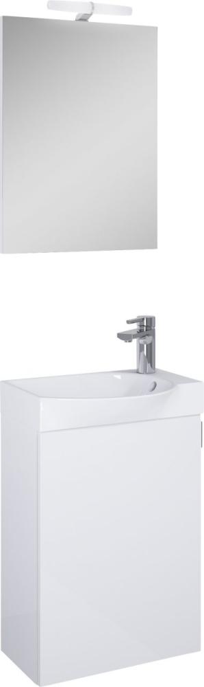 Gästewaschplatz Stuttgart weiß HG 45 cm Bild 1