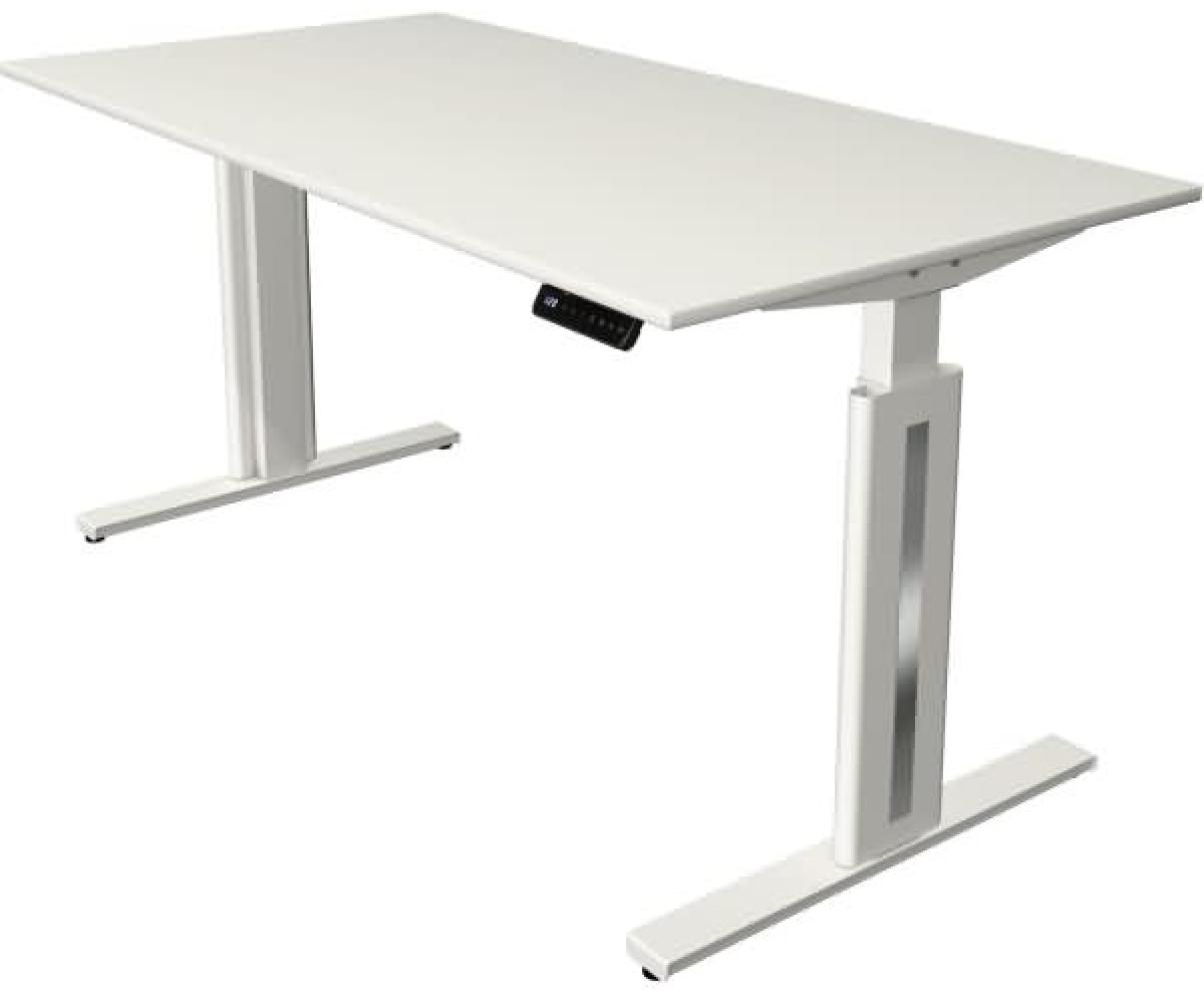 Kerkmann Move 3 fresh Schreibtisch Steh und Sitztisch (B) 160 x (T) 80 cm weiß Bild 1